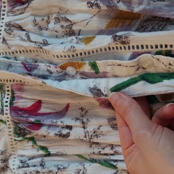 Anthropologie Nia Tunic Top Floral Medium - Picture 15 of 16